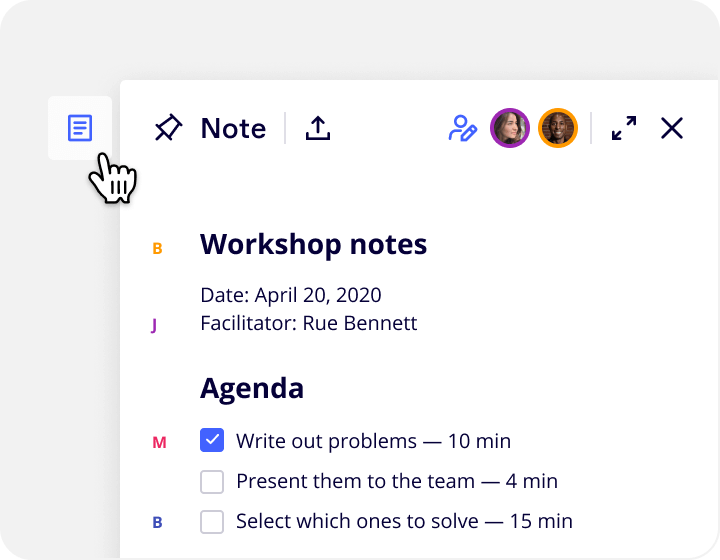 Structure board content